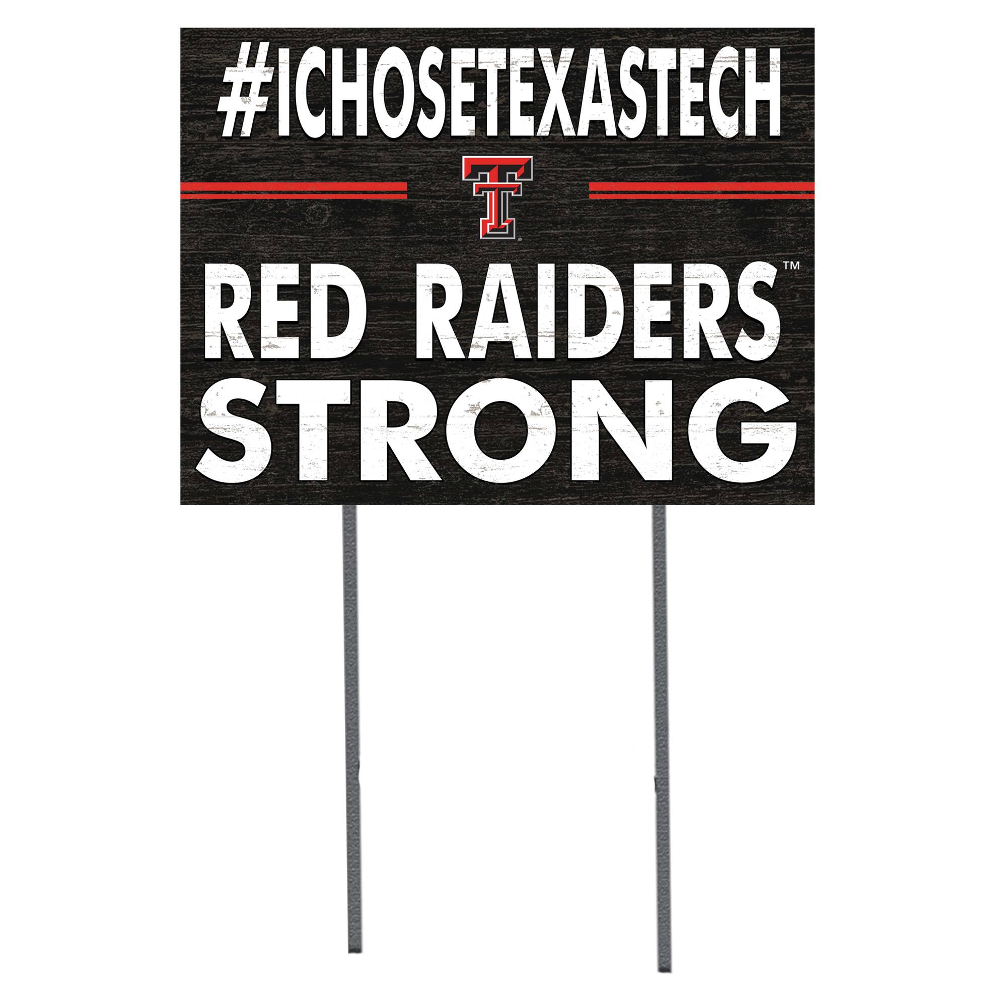 Texas Tech Red Raiders 18'' x 24'' I Chose Lawn Sign