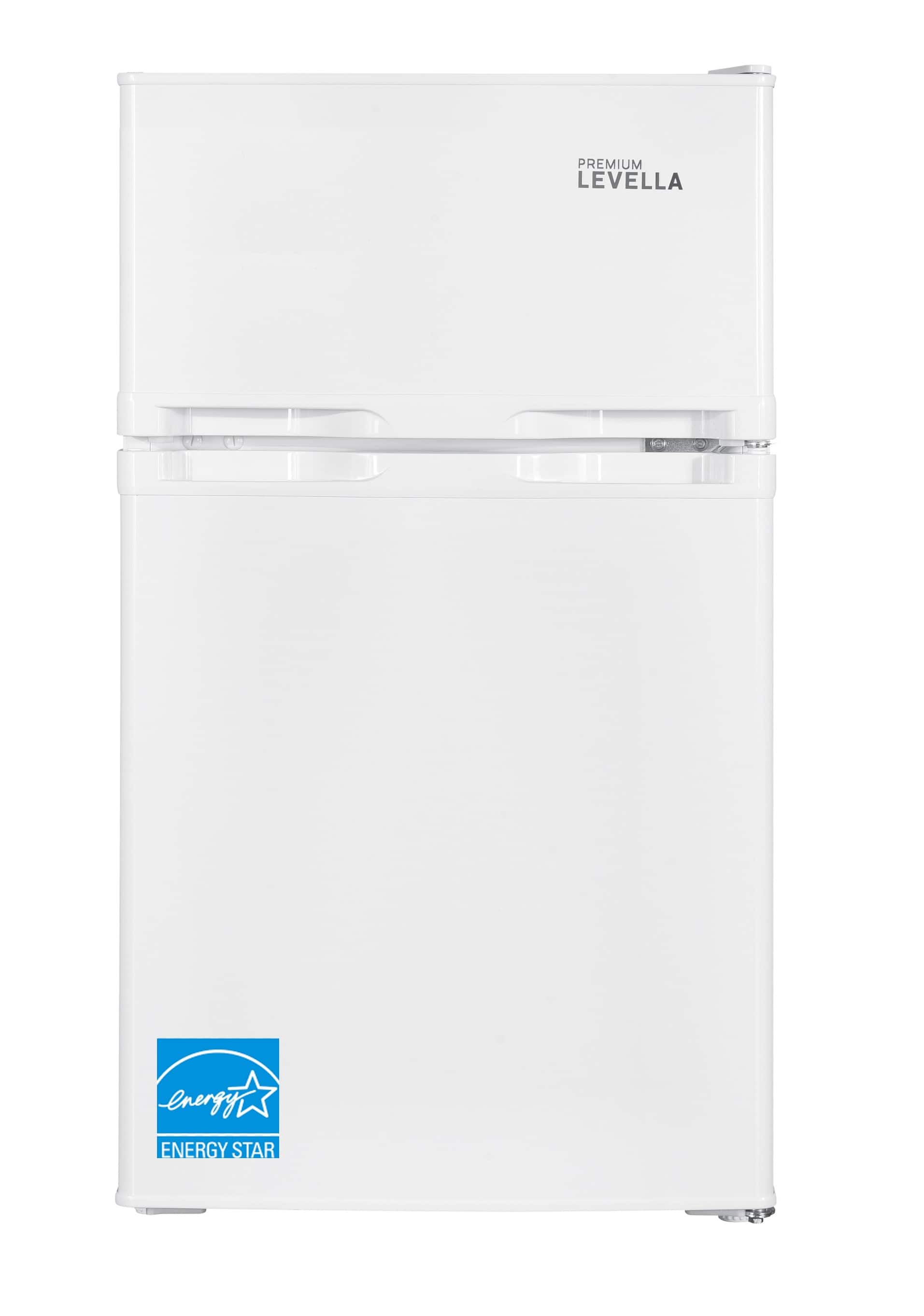 Premium Levella - 3.1 Cubic Foot Manual Defrost Top Freezer Mini Refrigerator - White