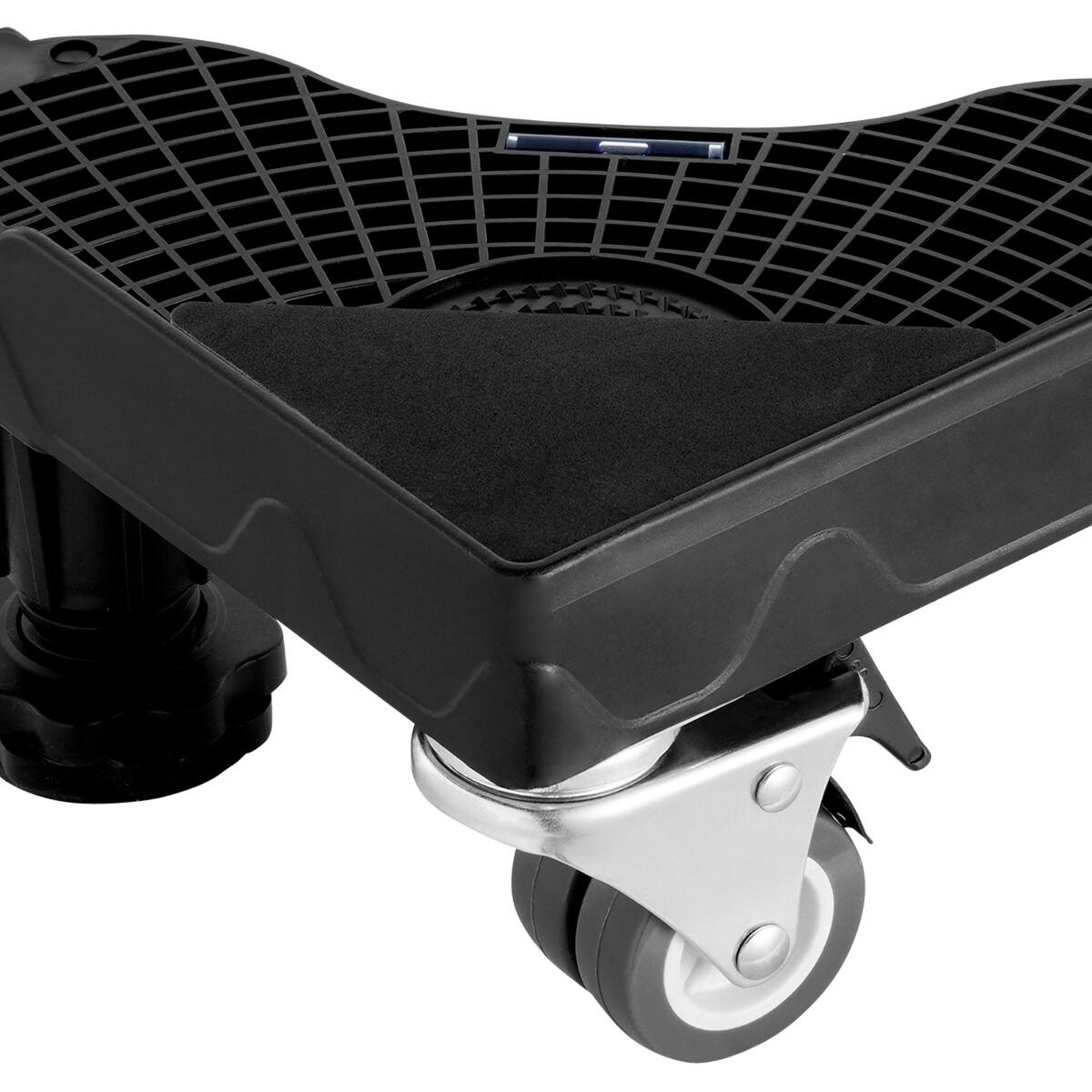 Alt View 1. Ropilly - Ropilly Adjustable Fridge Stand Steel Appliance Dolly with Locking Wheels for Washer Refrigerator - Black.