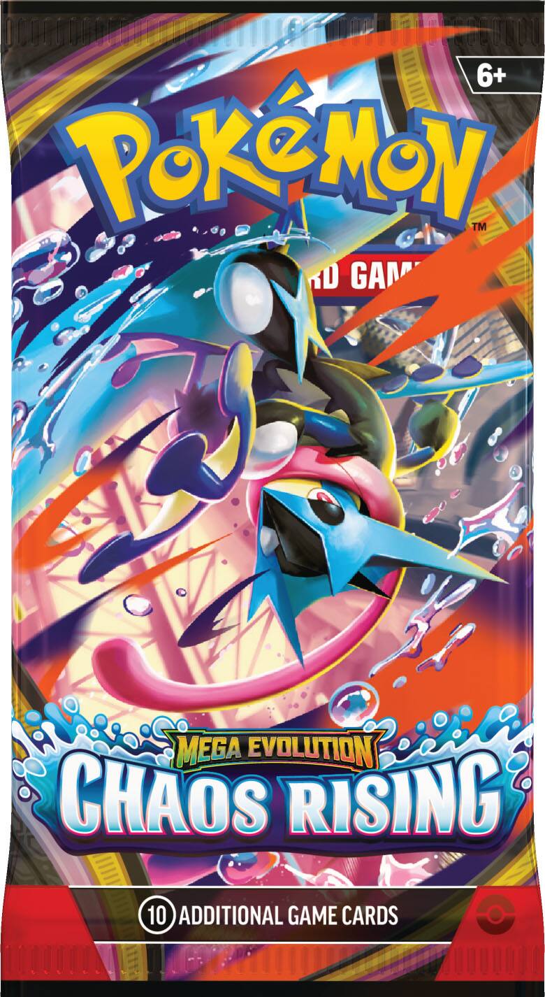 6+ Pokémon™ Trading Card Game Mega Evolution Chaos Rising 10 Additional Game Cards