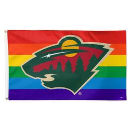 WinCraft - Minnesota Wild 3' x 5' Single-Sided Deluxe Team Pride Flag - Multicolor