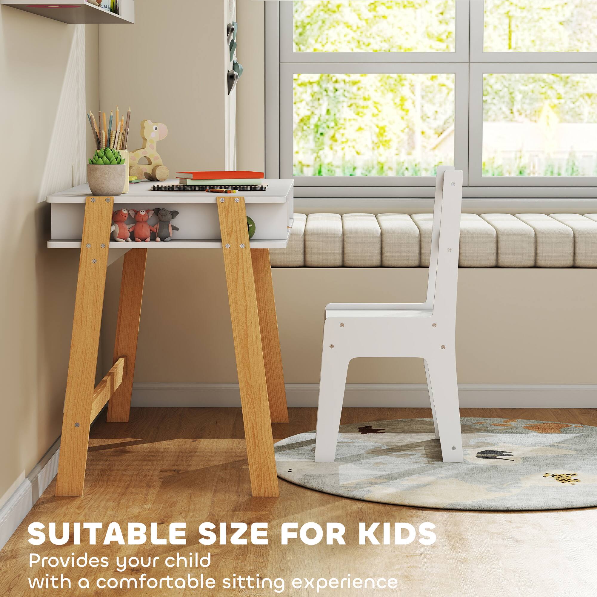 SUITABLE SIZE FOR KIDS  
Provides your child with a comfortable sitting experience