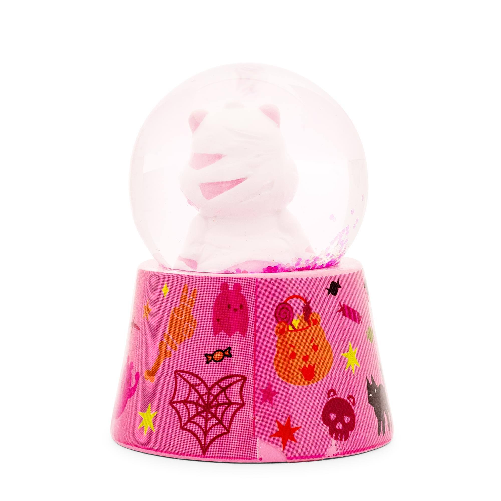 Alt View 10. Silver Buffalo - Care Bears Cheer Bear Mummy 3-Inch Mini Light-Up Snow Globe - Pink.