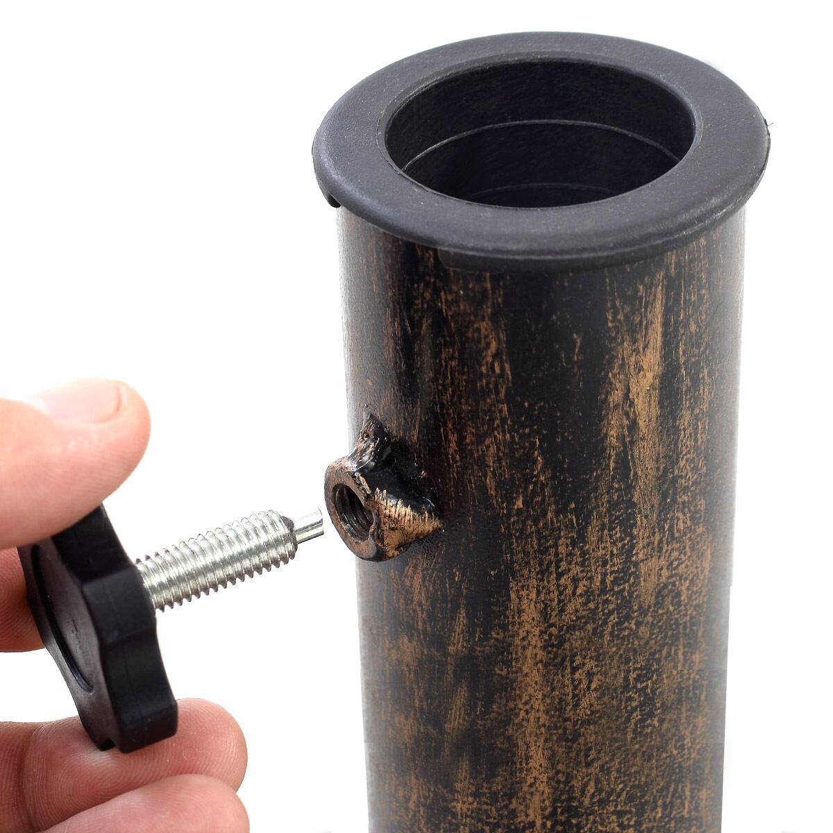 Alt View 7. Gymax - Gymax 23 LBS Patio Outdoor Round Umbrella Base Stand Cast Iron - Bronze.