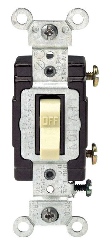 CU WIRE OR ONLY CU-GLAD 5A AC 5A-120V-277 OFF LEVITON ONKY V.A.C FED INC. UND. H-S-896 SPEC LIST LAB. GRADE SPEC. E