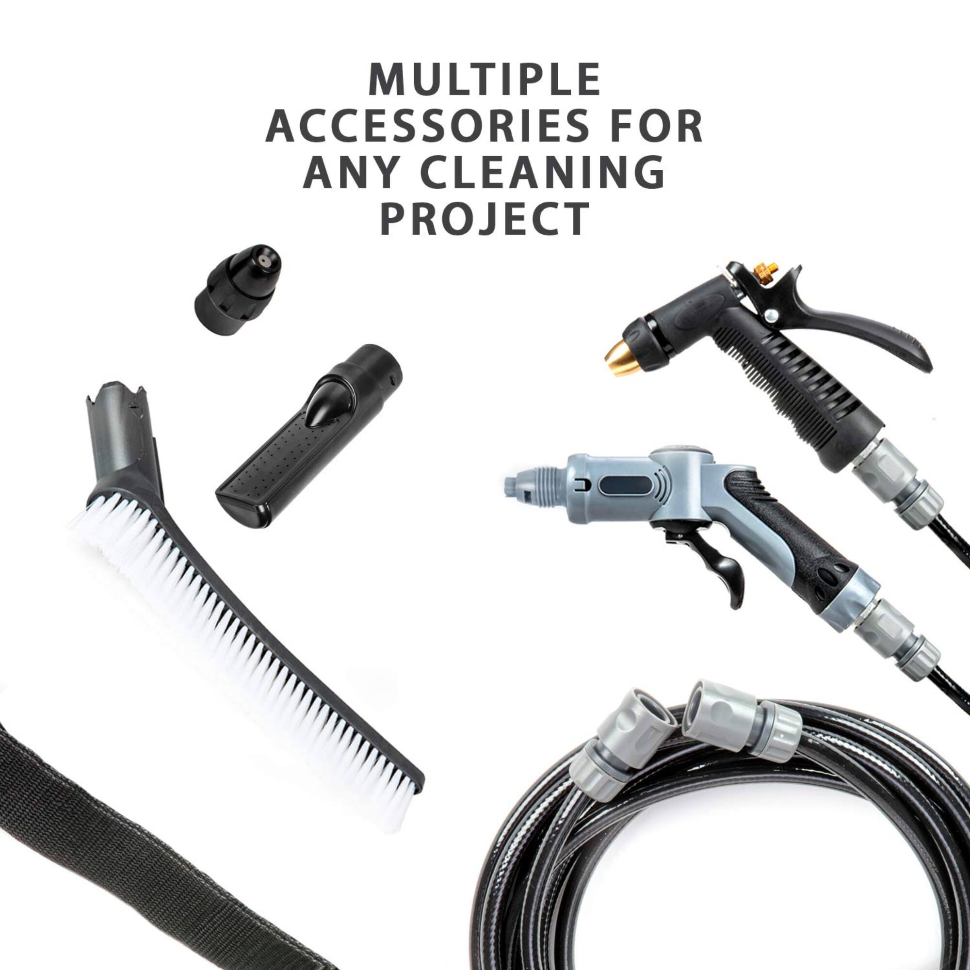 MULTIPLE ACCESSORIES FOR ANY CLEANING PROJECT