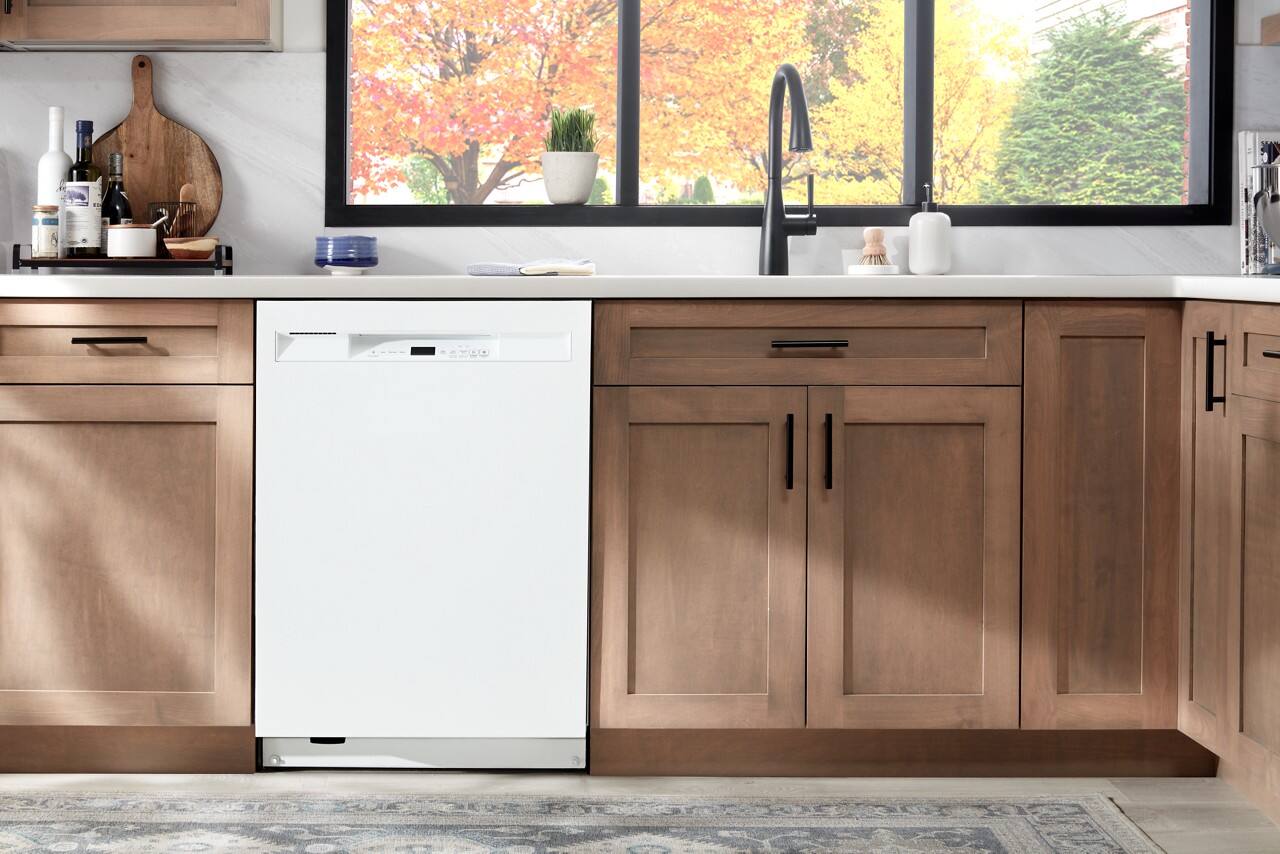 Alt View 14. Maytag - 24" Front Control Built-In Stainless Steel Tub Dishwasher with PowerBlast Cycle and 50 dBA - White.