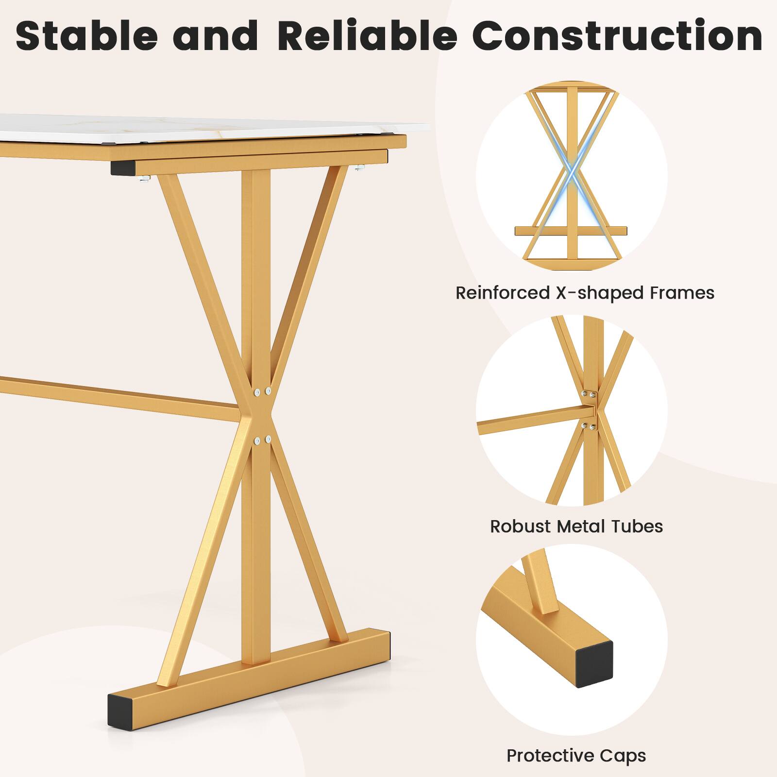 Stable and Reliable Construction

- Reinforced X-shaped Frames
- Robust Metal Tubes
- Protective Caps