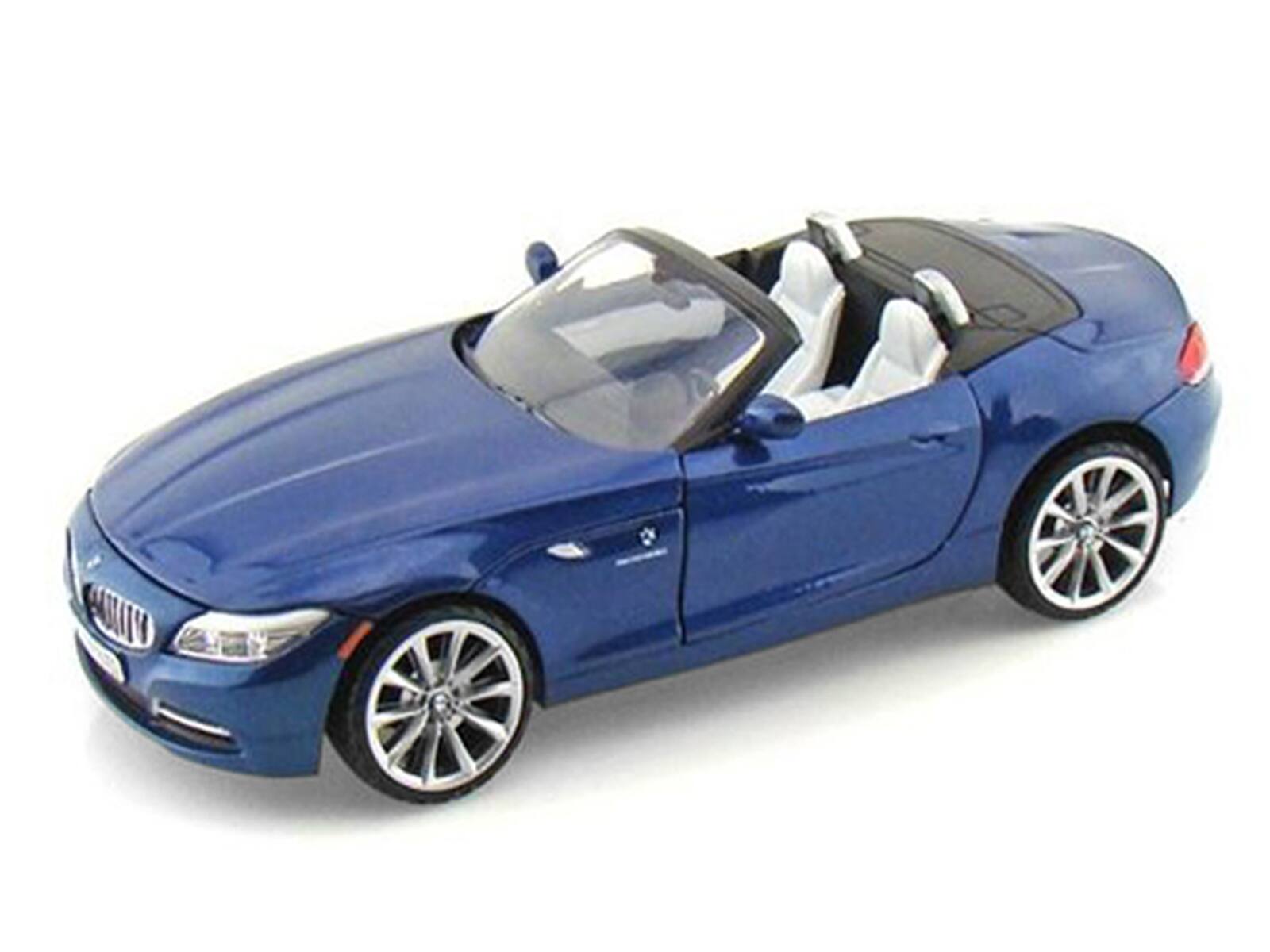 Alt View 1. Motormax - 2010 BMW Z4 Convertible Blue 1/24 Diecast Model Car by Motormax.