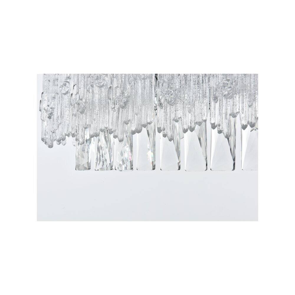 Alt View 2. Elegant Lighting - Emilia 34.5 inch Wall Sconce in Chrome - Chrome And Clear.