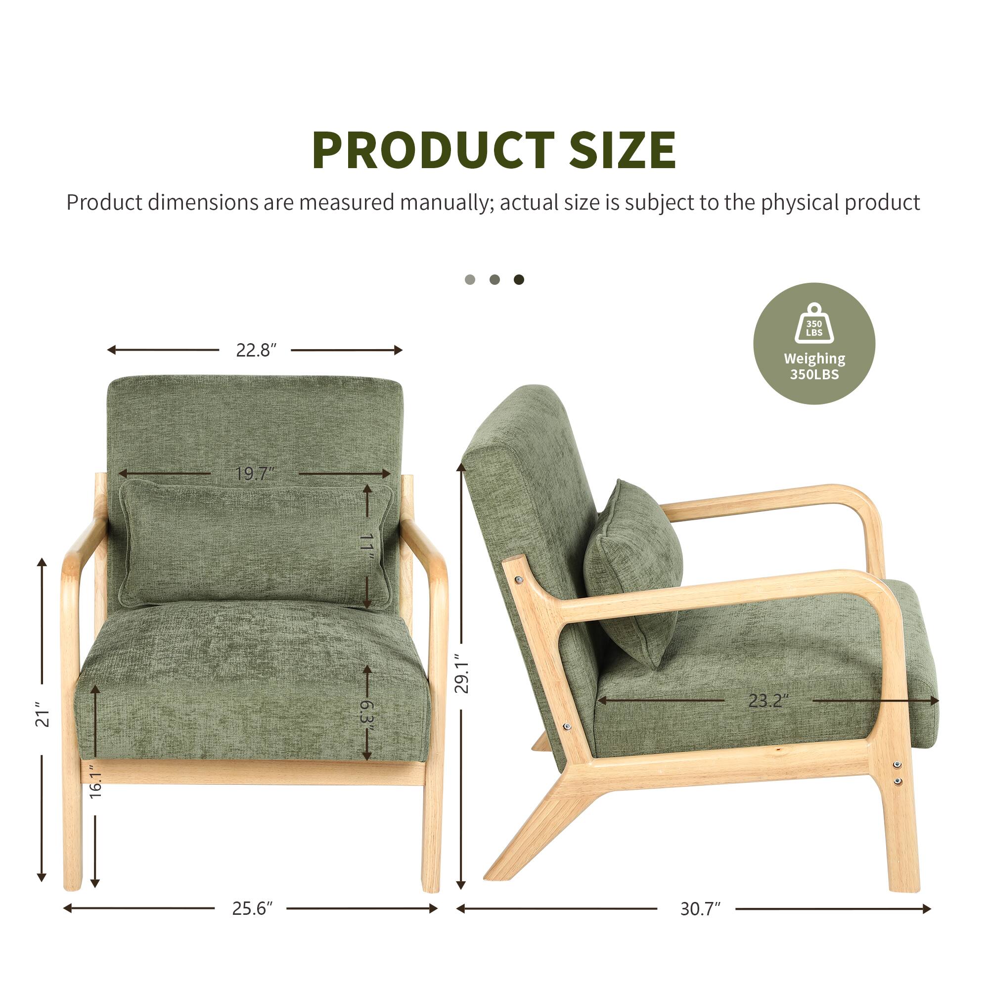 PRODUCT SIZE  
Product dimensions are measured manually; actual size is subject to the physical product  

- 22.8"  
- 19.7"  
- 21"  
- 6.3"  
- 29.1"  
- 23.2"  
- 16.1"  
- 25.6"  
- 30.7"  

Weighing 350LBS