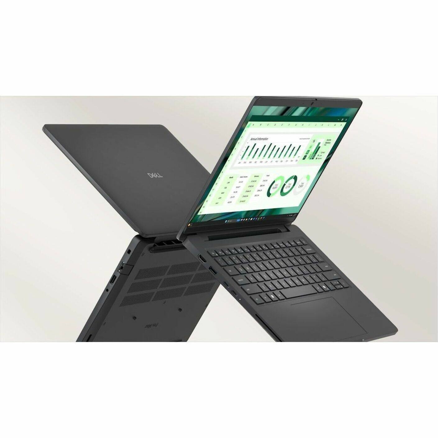 Alt View 21. Dell - Pro Max 14" LCD 1920 x 1200 (Full HD Plus) Laptop - Intel Core Ultra 5 with 16GB Memory - 512 GB SSD - Black.
