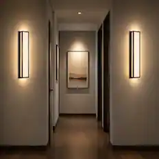 Front. E.P. Light - Set of 2 32.7" 3000K Hardwired Wall Sconces.
