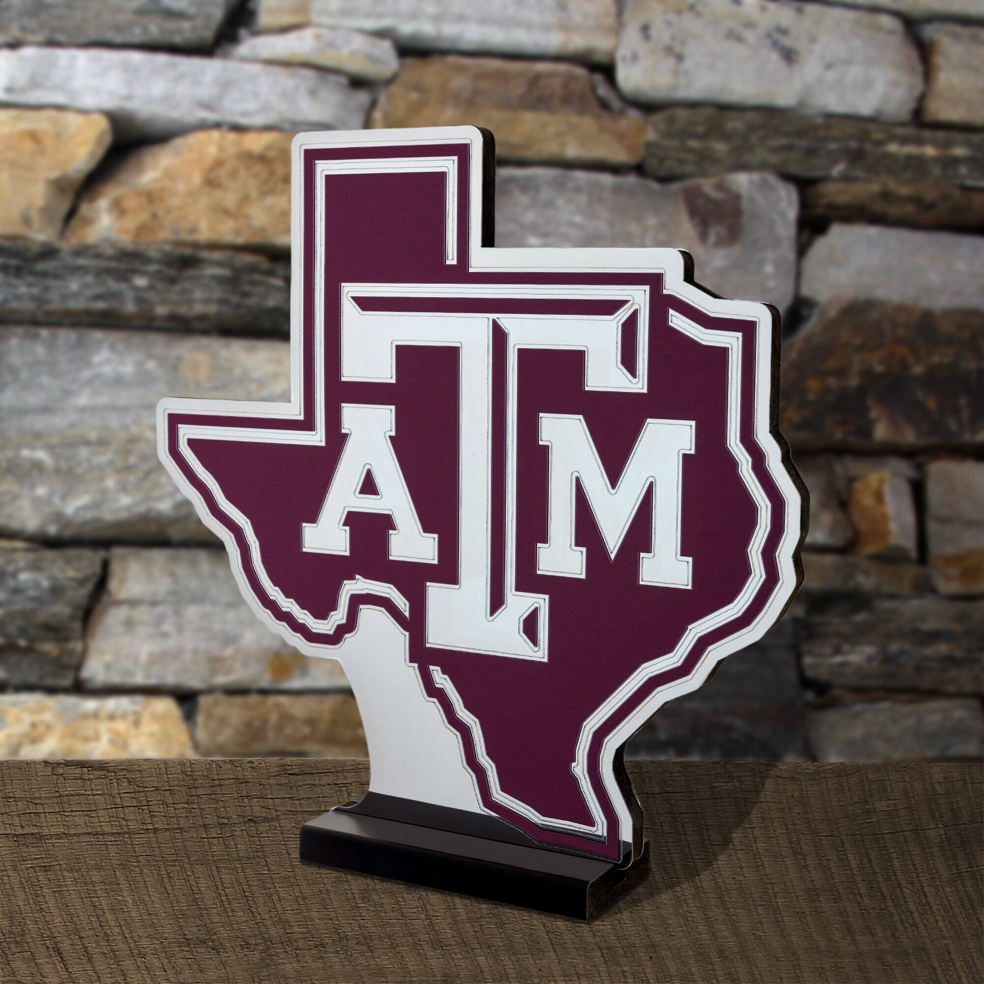 Alt View 3. Sporticulture - Texas A&M Aggies LED Infinity Logo Light - Red.