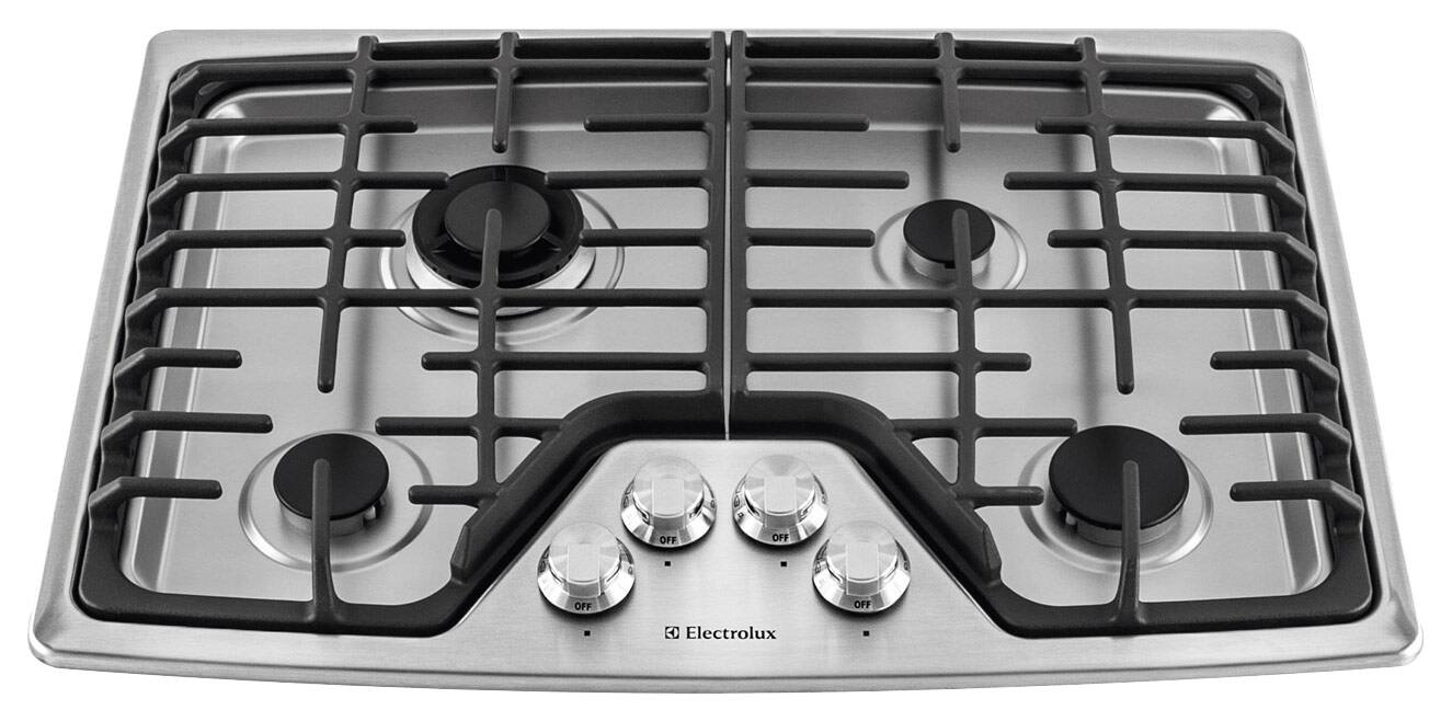 Electrolux 30'' Gas Cooktop with Griddle in Stainless Steel