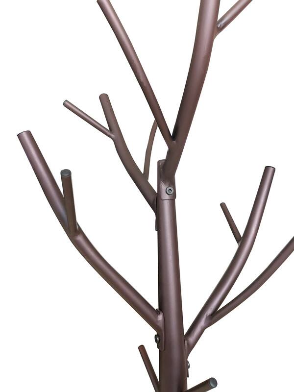 Alt View 2. Kings Brand Furniture - Kings Brand Furniture - Metal Hall Tree Freestanding Coat & Hat Rack with Branches, Bronze - Dark Orange.
