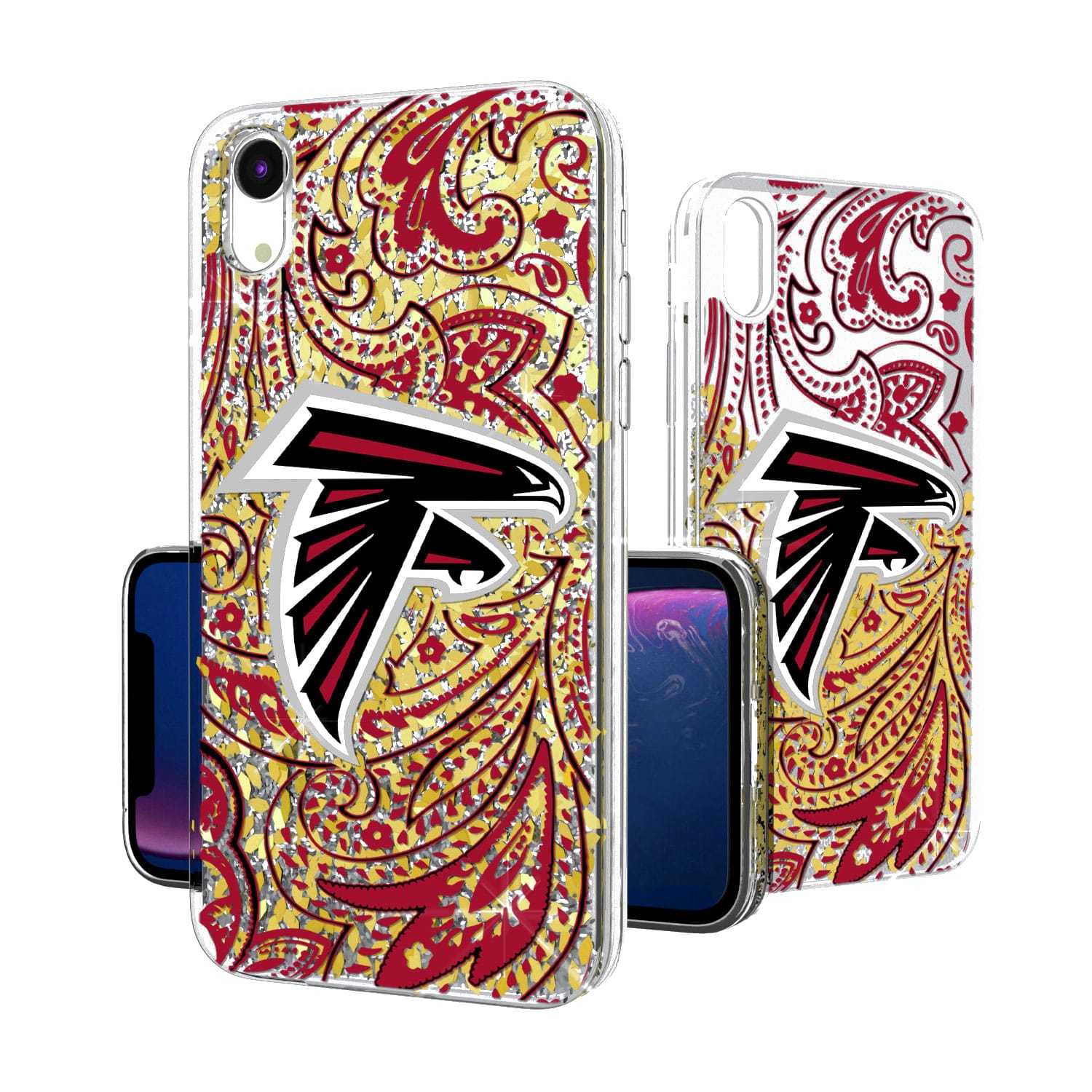 Keyscaper - NFL - Atlanta Falcons iPhone Paisley Design Glitter Case - 15 Pro Max - Multicolor price history on PriceWatchPro