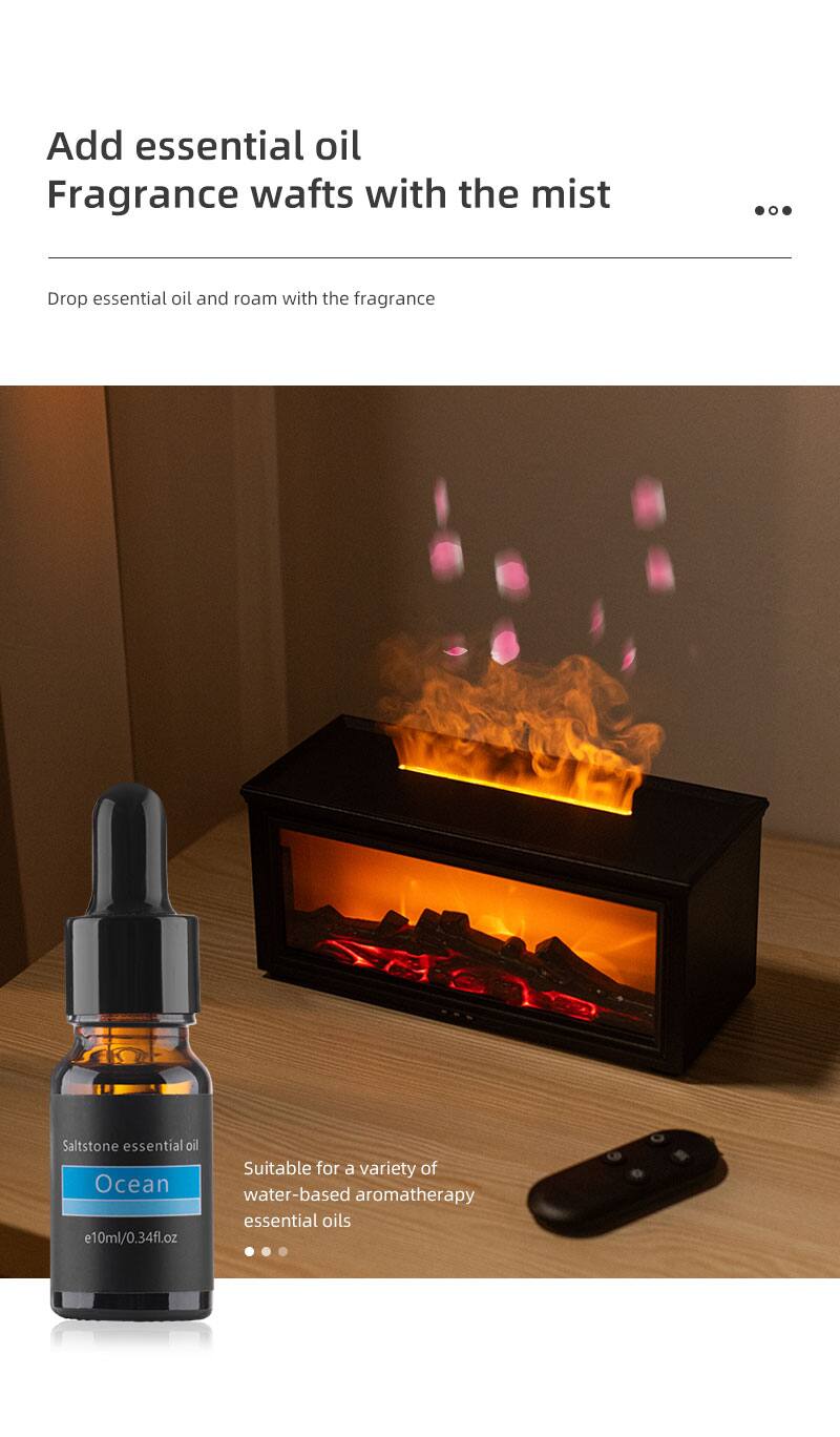 Add essential oil  
Fragrance wafts with the mist

Drop essential oil and roam with the fragrance

Saltstone essential oil  
Ocean  
e10ml/0.34fl.oz

Suitable for a variety of water-based aromatherapy essential oils