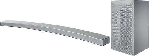  LG - 4.1-Channel Curved Soundbar with Wireless Subwoofer - Silver