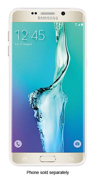 Xentris Wireless - Hard Shell Case for Samsung Galaxy S6 edge Plus Cell Phones - Clear - Larger Front