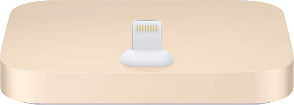 Front. Apple - iPhone® Lightning Dock - Gold.
