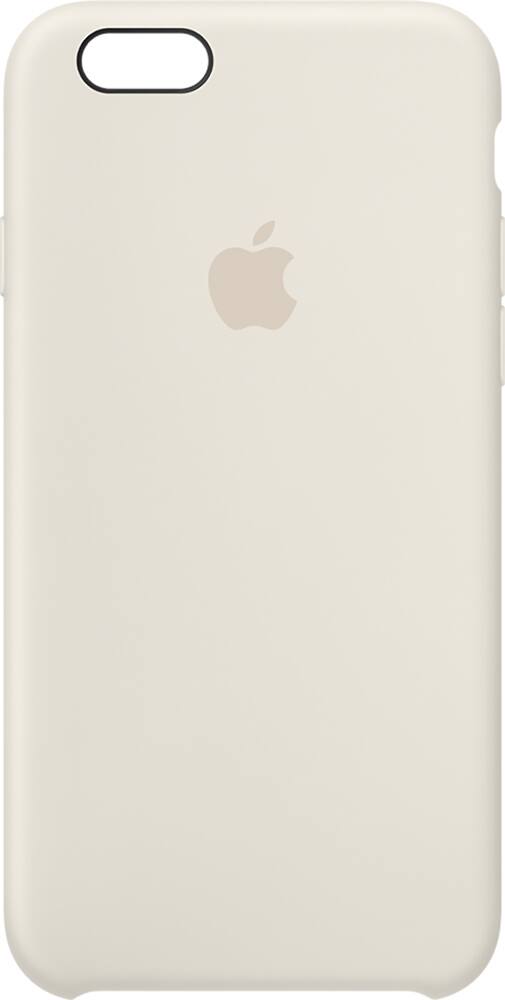 Front. Apple - iPhone® 6s Silicone Case - Antique White.