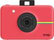 Polaroid - Snap 10.0-Megapixel Digital Camera - Red - Larger Front