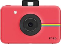 Front. Polaroid - Snap 10.0-Megapixel Digital Camera - Red.