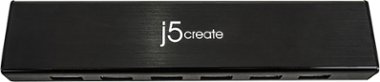 j5create - USB 3.0 7-Port HUB - Black - Front_Zoom