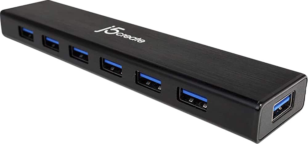 Alt View 13. j5create - USB 3.0 7-Port HUB - Black.