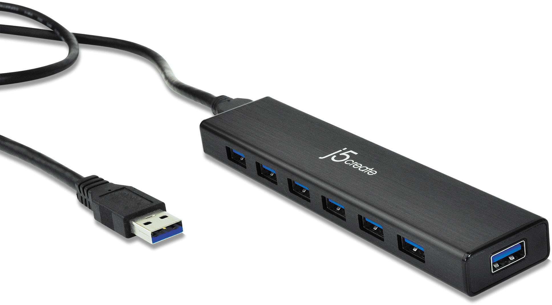 Alt View 14. j5create - USB 3.0 7-Port HUB - Black.