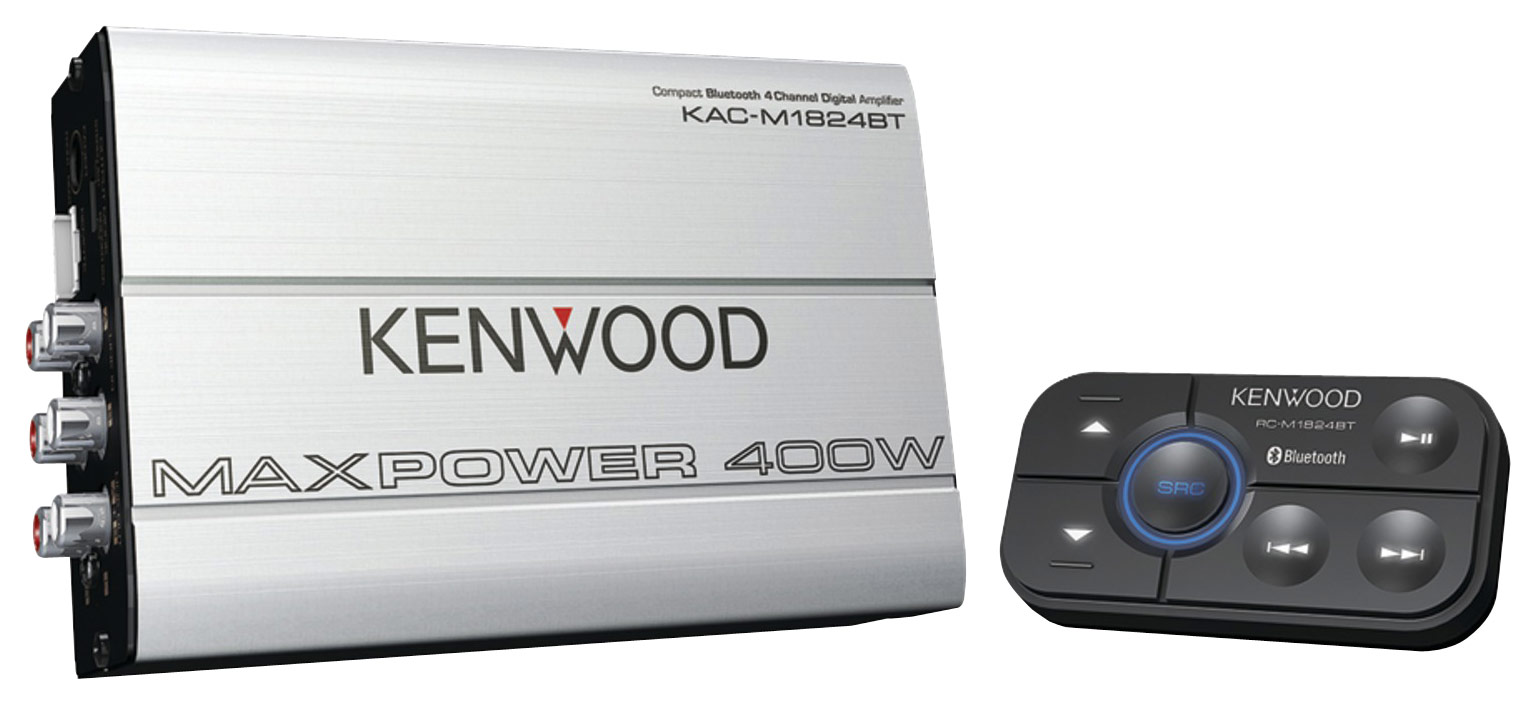 Kenwood - 400W Bridgeable Multichannel Amplifier with Low- and High-Pass Crossovers - Silver