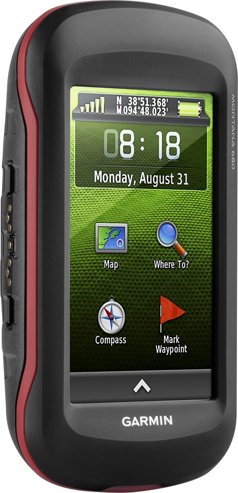 Best Buy: Garmin Montana 4" Handheld GPS with Black/Orange 010-01534-10