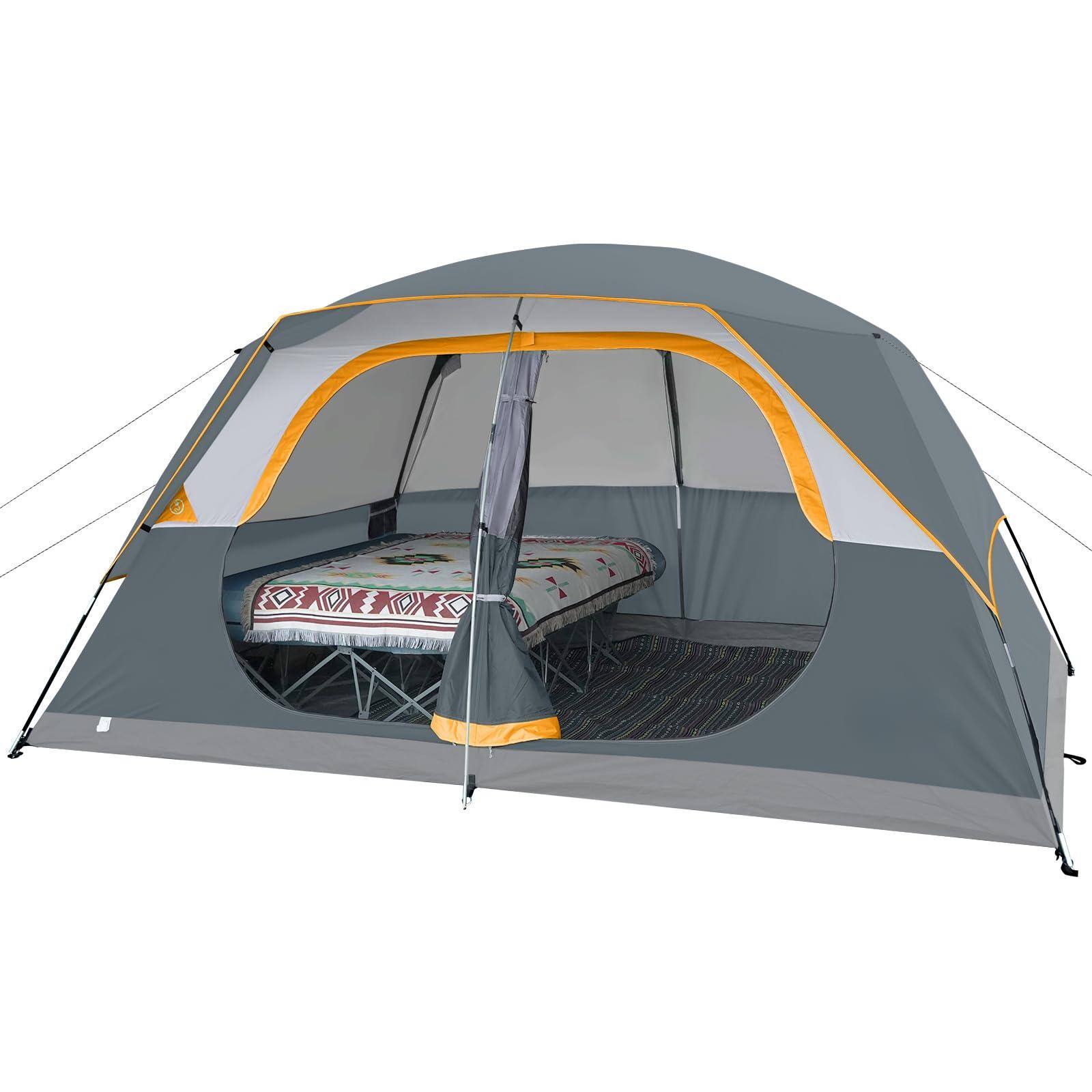 Gray 8 Person Tent