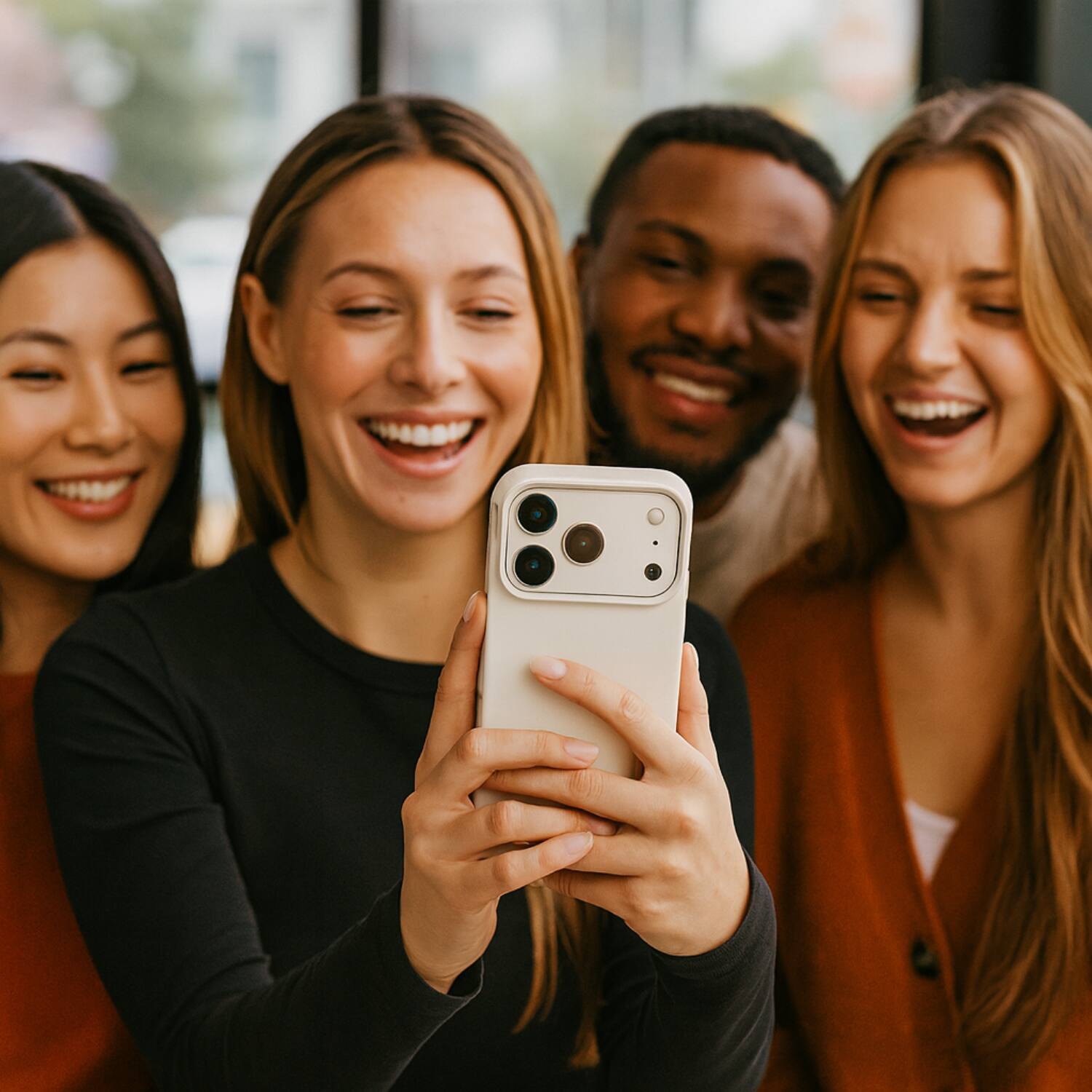 Alt View 3. SaharaCase - Apple iPhone 17 Pro Max Silicone Case | Compatible with Magsafe | Smooth Finish | Venture Series - Sand Beige.