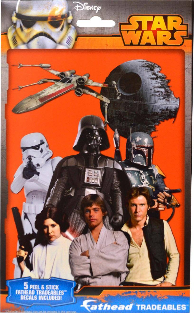Front. Star Wars - Fathead Tradeable Peel & Stick Decal (5-Pack) - Styles May Vary.
