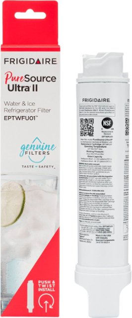 Front Zoom. PureSource Ultra II Water Filter for Select Frigidaire Refrigerators - White.