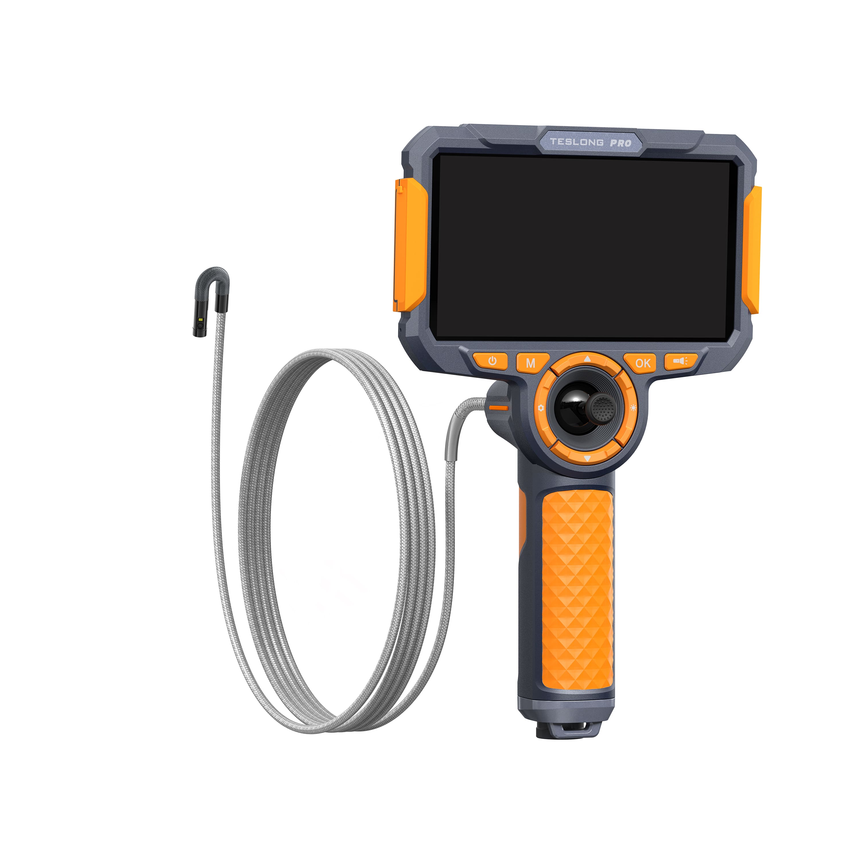 "Teslong - F8 Pro 4- Way Articulating 3.9mm (0.15"") Single Lens Inspection Camera 5ft (1.5M) w/ 6inch Screen - Black / Dark Grey / Orange" price history on PriceWatchPro