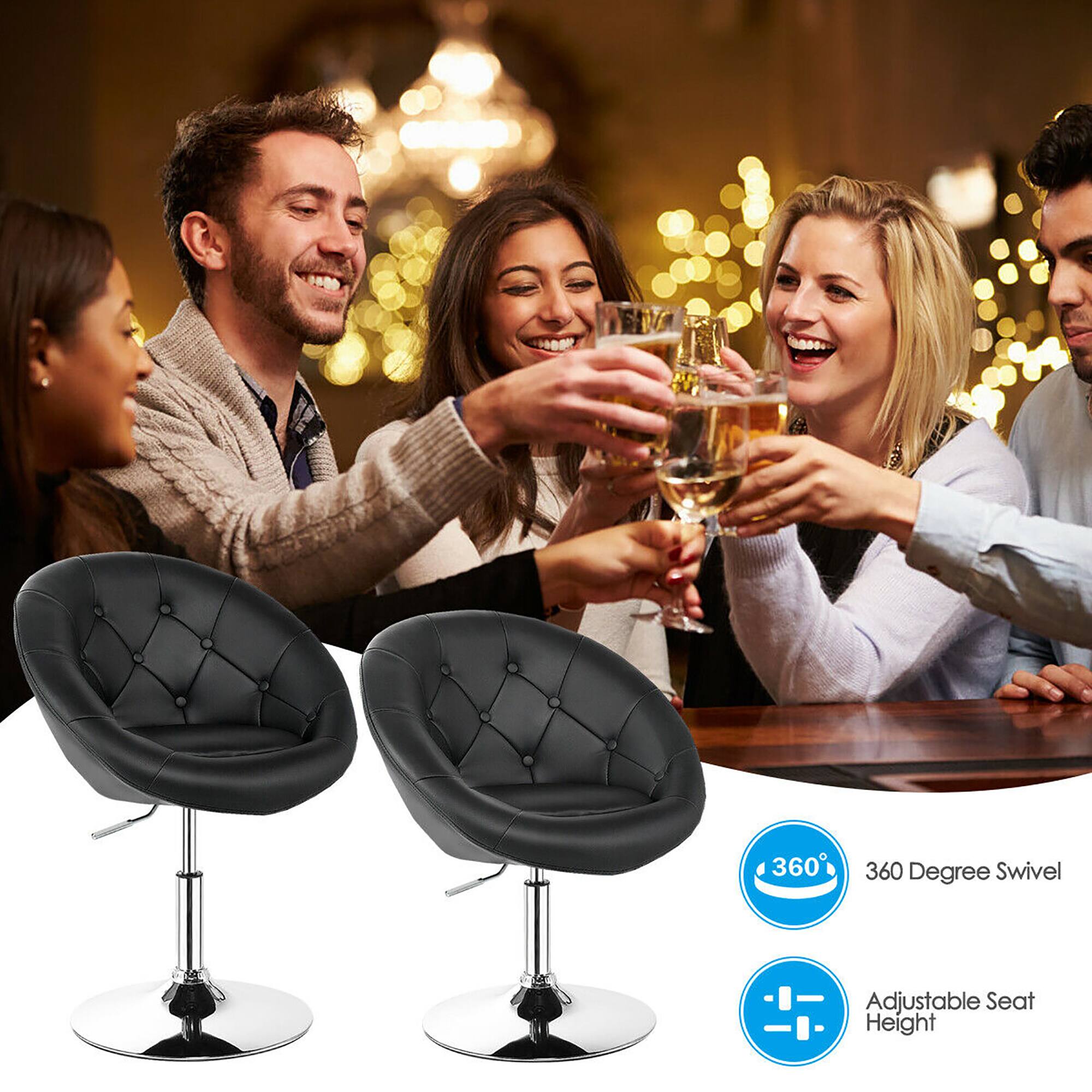 360 Degree Swivel Adjustable Seat Height

360 Degree Swivel

Adjustable Seat Height