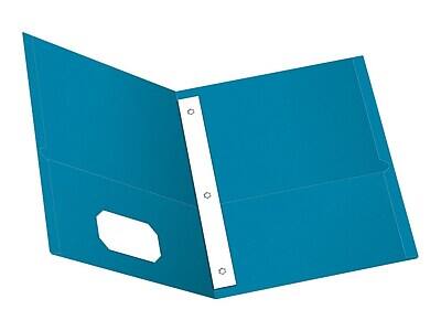 Alt View 1. Oxford - Oxford Twin Fastener Folders, Light Blue, 25/Box (OXF 57701) - Light Blue.