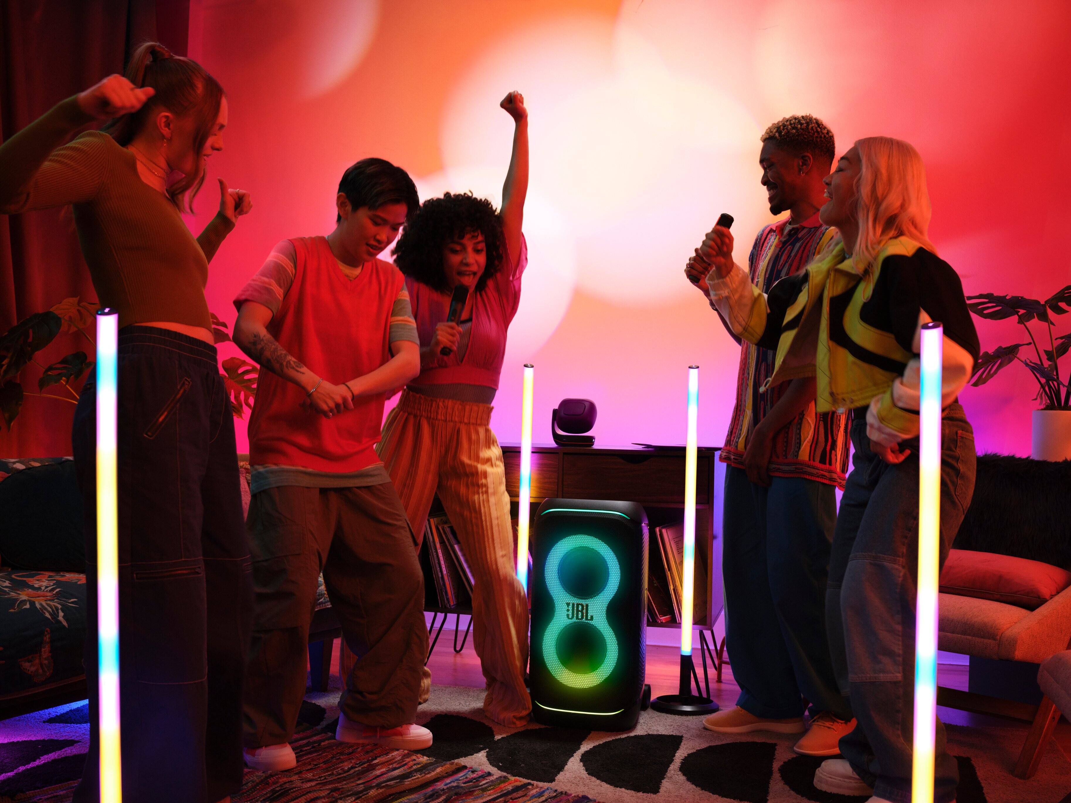 Alt View 15. JBL - PartyLight Beam bluetooth projection party light - 2024 - Black.