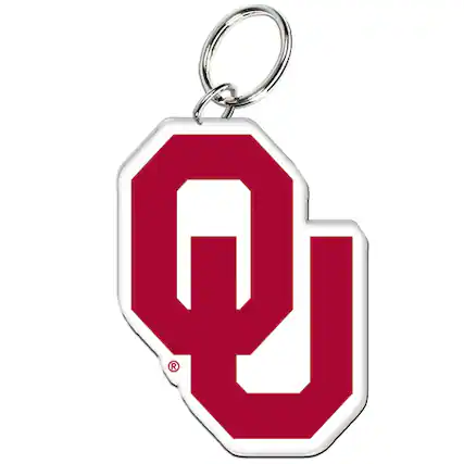 Front. WinCraft - Oklahoma Sooners High-Definition Key Chain - Multicolor.