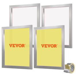 VEVOR - Screen Printing Kit, 4 Pieces Aluminum Silk Screen Printing Frames, 20x24inch Silk Screen Printing Frame - Silver