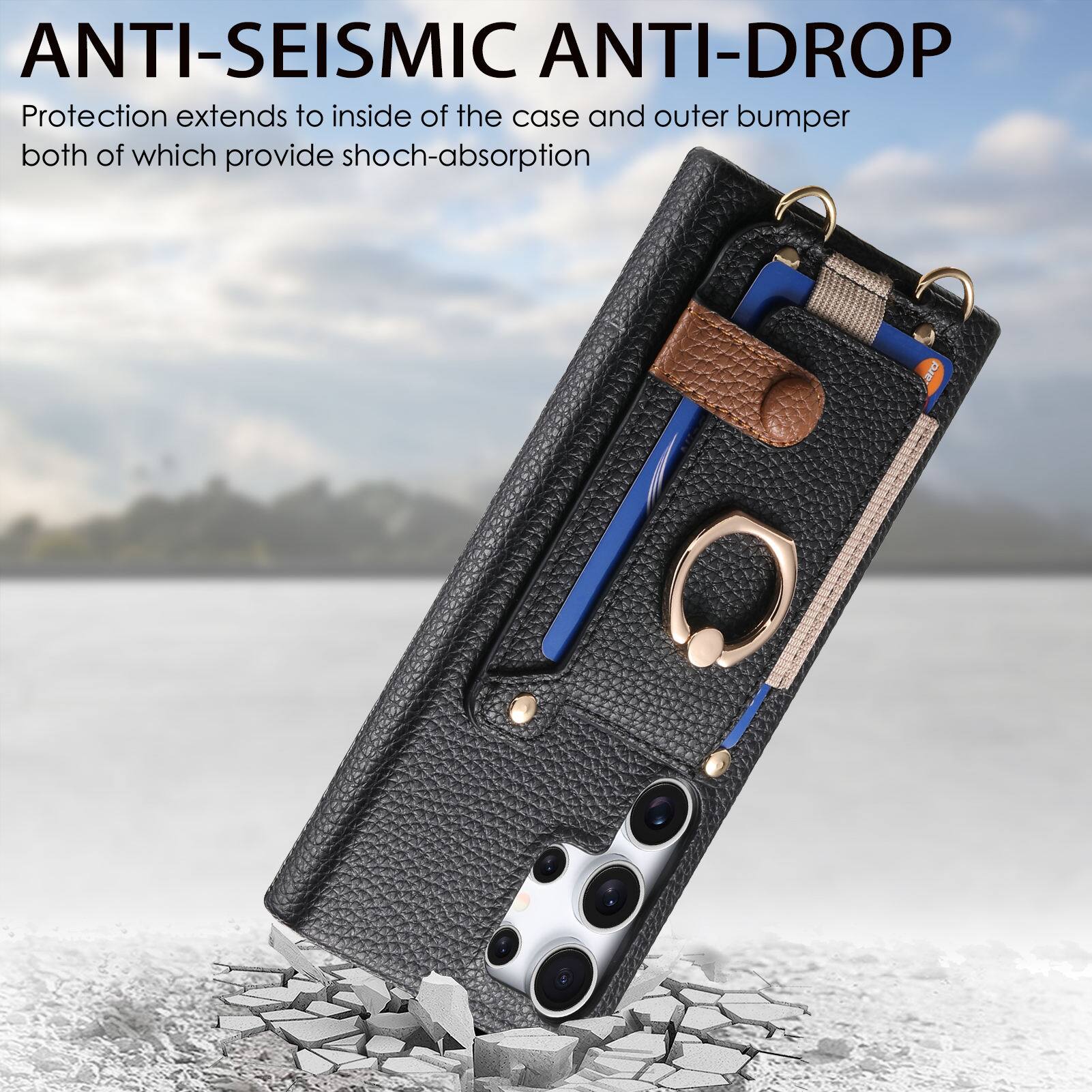 ANTI-SEISMIC ANTI-DROP  
Protection extends to inside of the case and outer bumper both of which provide shock-absorption
