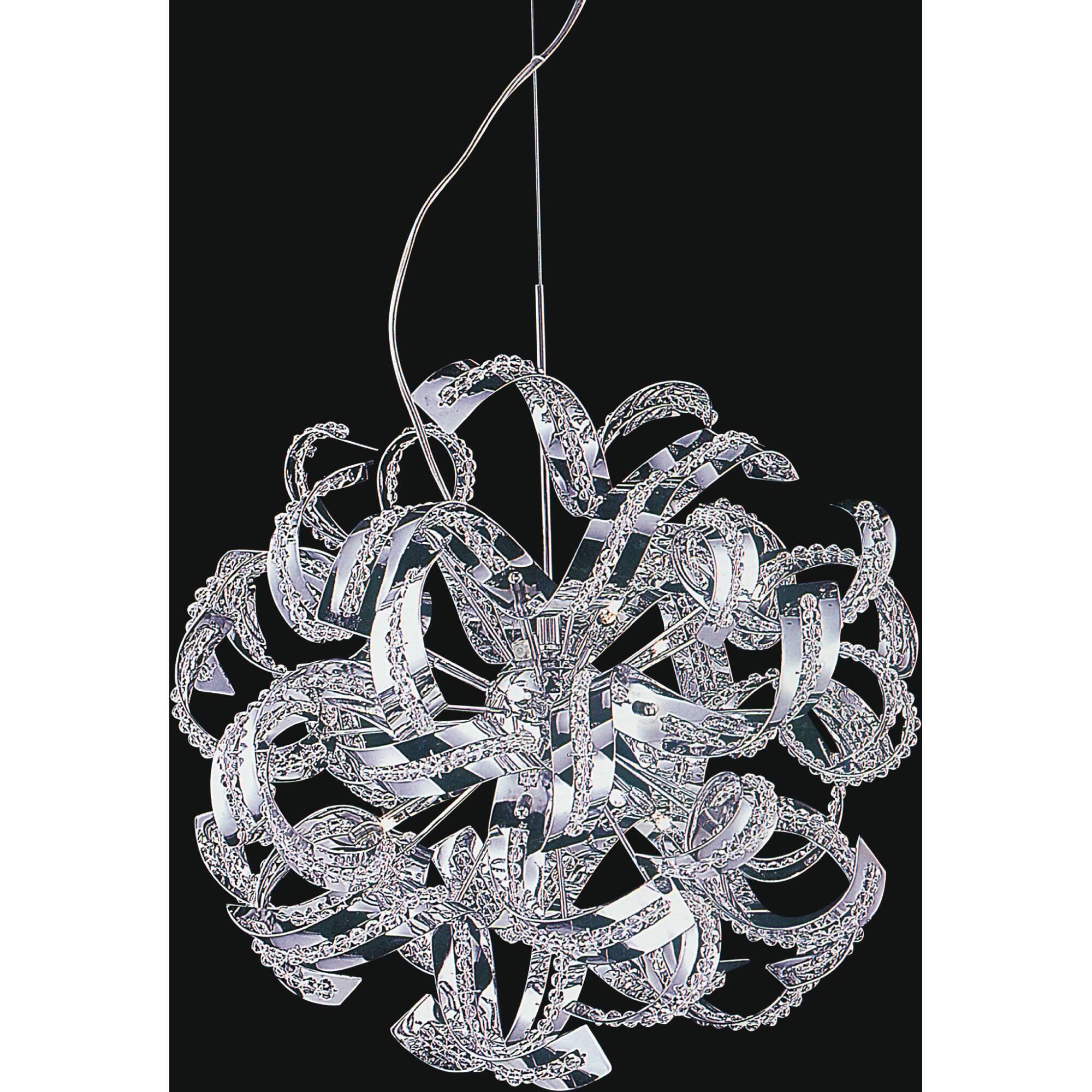 Left. CWI Lighting - Swivel 14 Light Chandelier With Chrome Finish - Chrome.