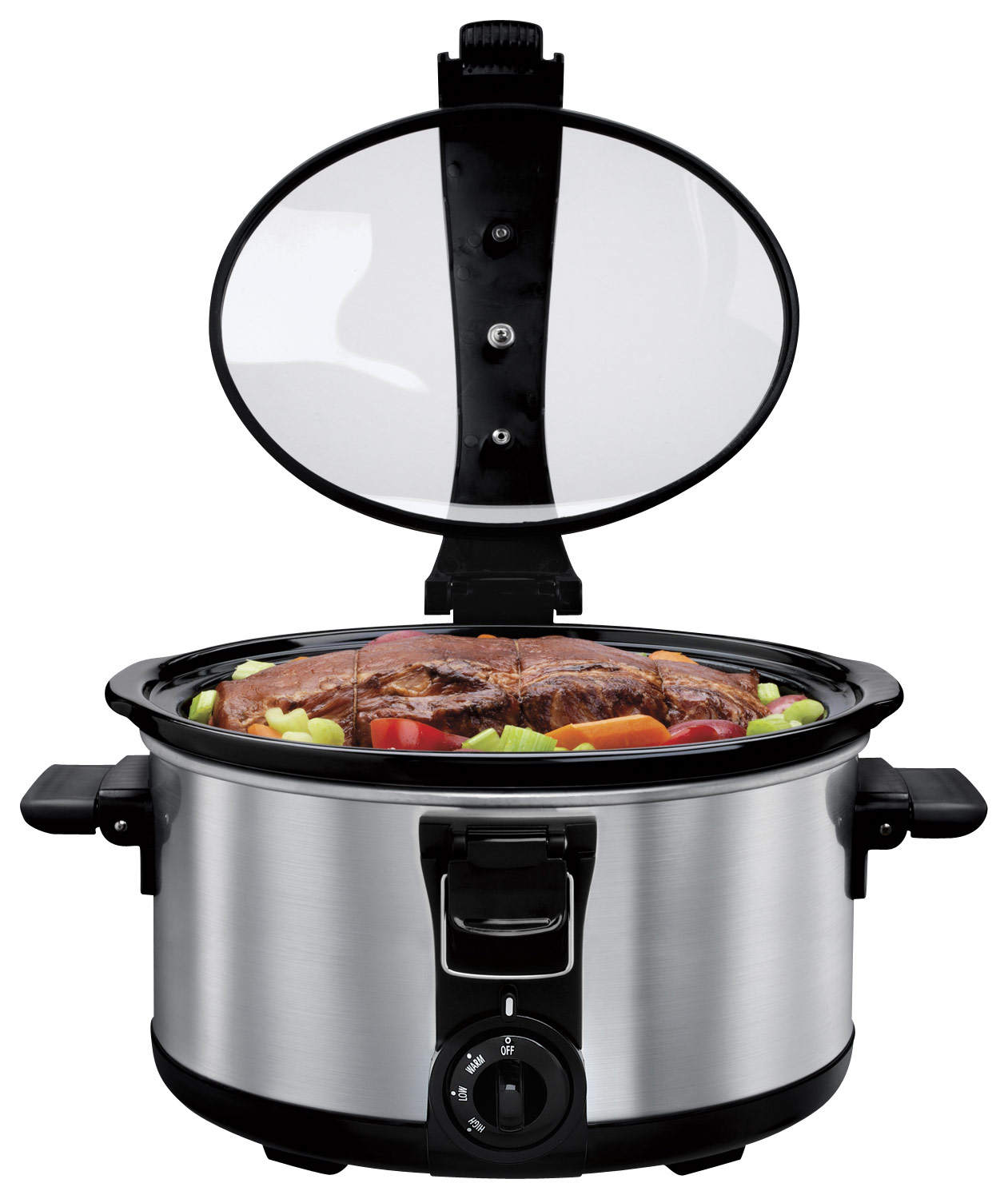 Hamilton Beach Stay or Go 7-Quart Slow Cooker black/silver 33476 - Best Buy