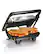 Left. Hamilton Beach - Panini Press Gourmet Sandwich Maker - BLACK.