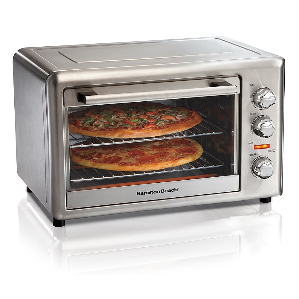 Hamilton Beach - Countertop convection oven with rotisserie - Stainless Steel - Front_Zoom