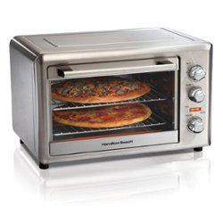 Hamilton Beach - Countertop convection oven with rotisserie - stainless steel - Front_Zoom