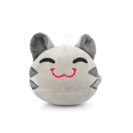 Front. Imaginary People - Slime Rancher Plush Toy Bean Bag Plushie | Tabby Slime, by Imaginary People - Gray.